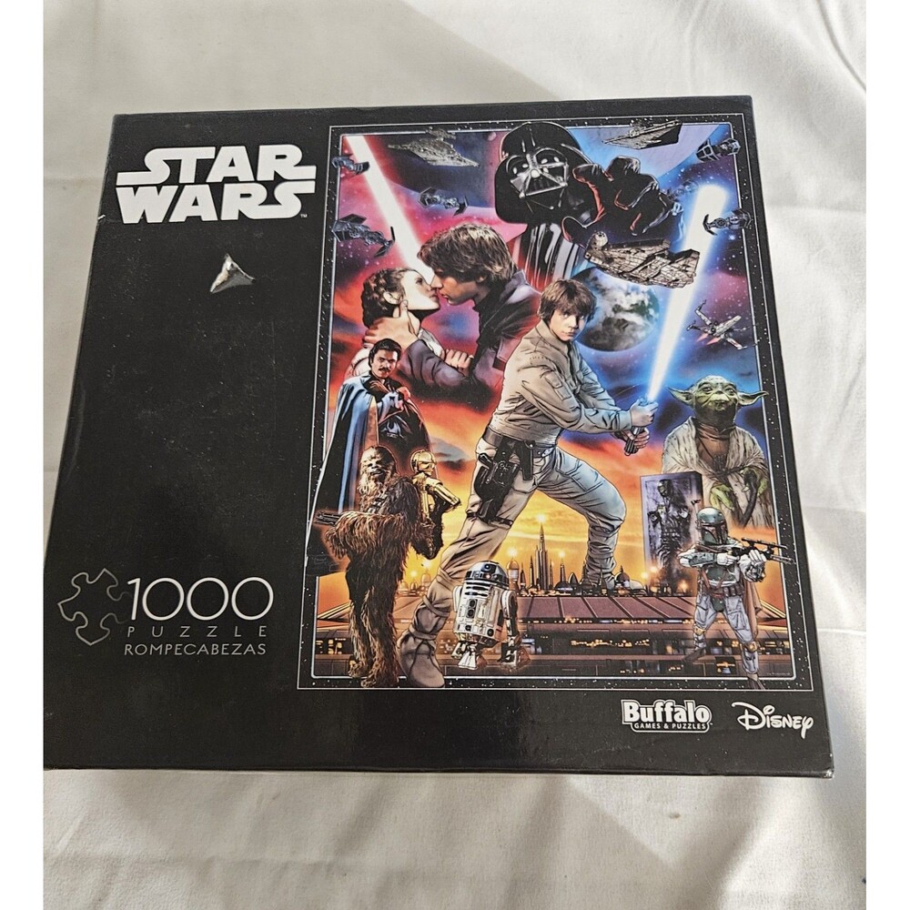 Buffalo 1000 Piece Puzzle Star Wars Episode V Empire Strikes Back Luke Han Leia